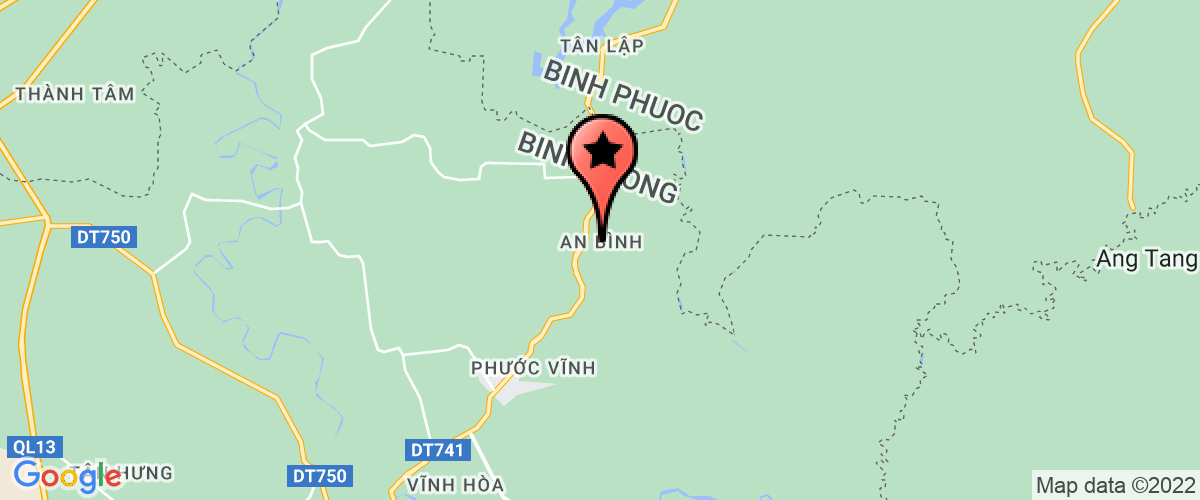 Map go to An Binh A Elementary School