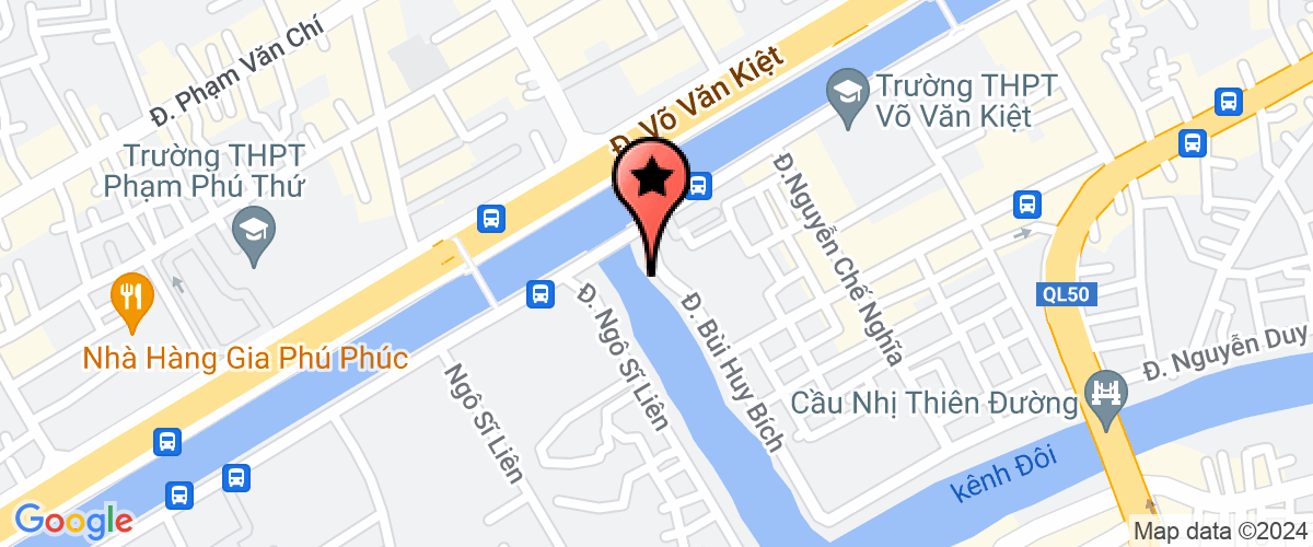 Map go to Thuong Mai Binh An Import Export Production Company Limited