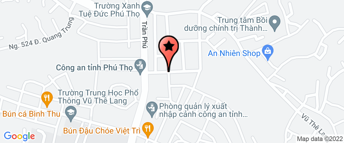 Map go to det xuat khau Phu Cat Co-operative