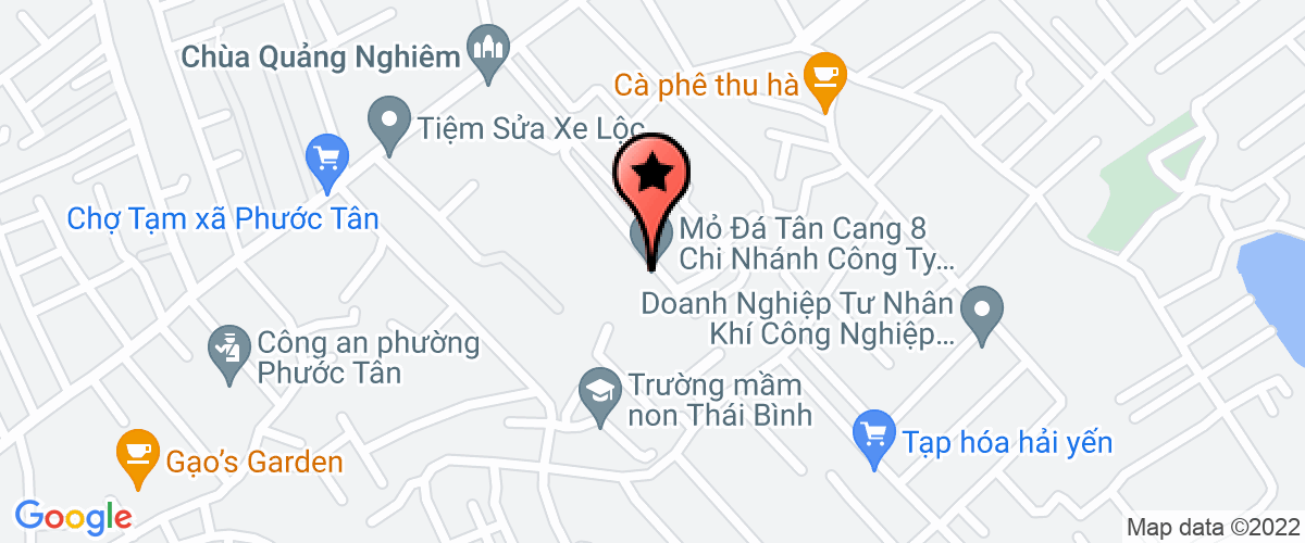 Map go to Branch of Nhat Nong Company Limited