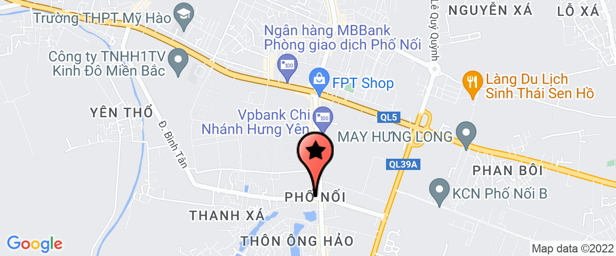 Bản đồ đến Bưu điện huyện Mỹ Hào