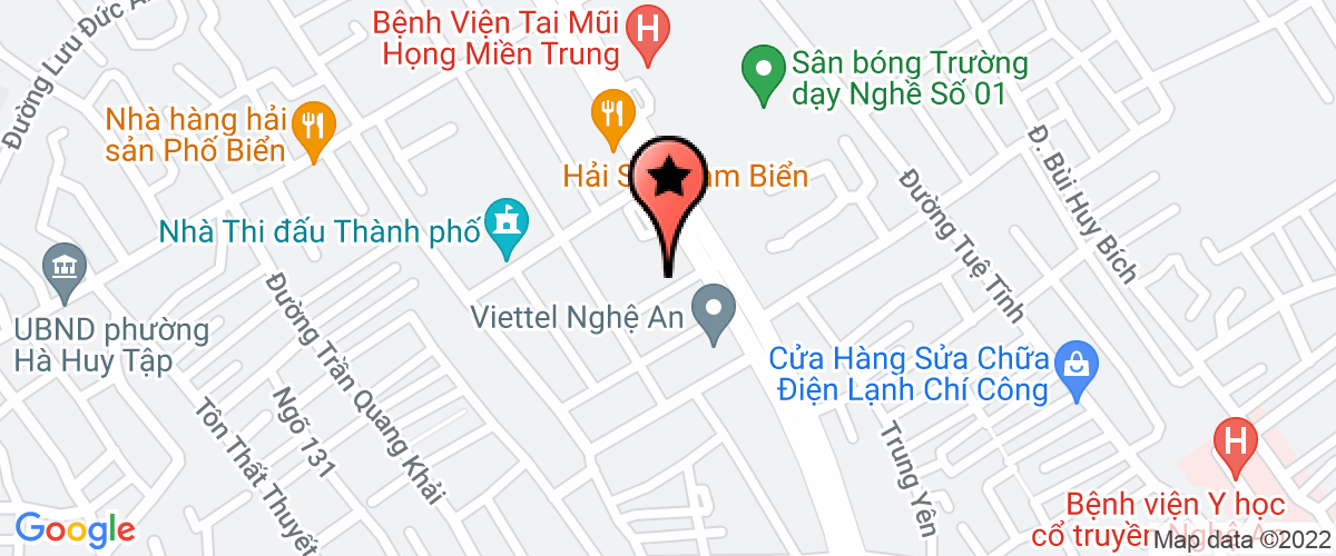 Map go to Mien Trung Medical Service Joint Stock Company