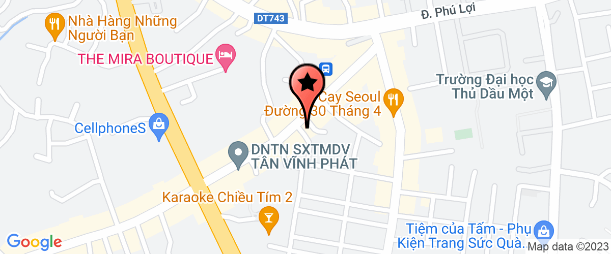 Map go to Tan La Tinh Trading Construction Investment Joint Stock Company
