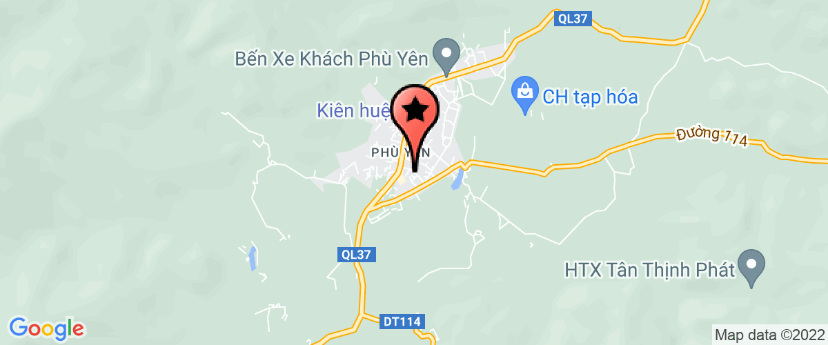 Map go to Tram khuyen nong phu Yen