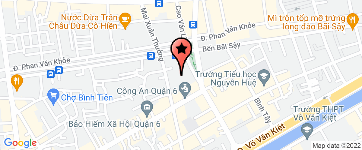 Map go to Quan uy Quan 6 Office