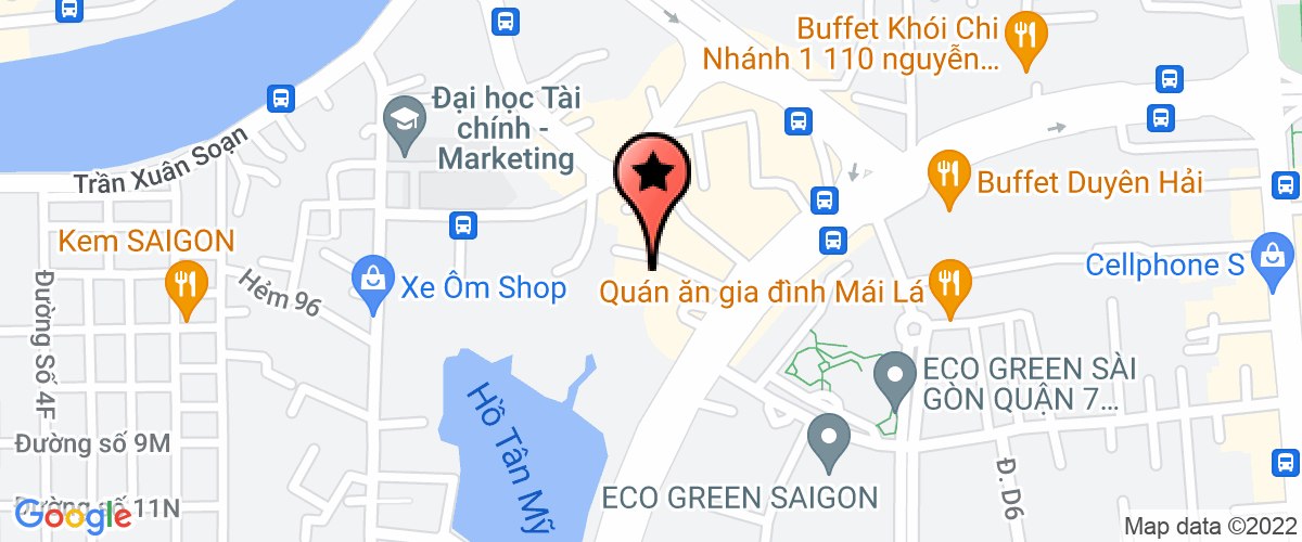 Map go to Buffet Cung Dinh Company Limited