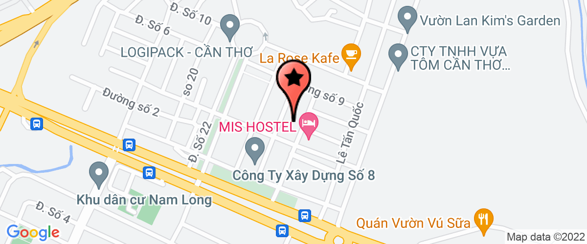 Map go to Nam Duong Constructing Trading Joint Stock Company