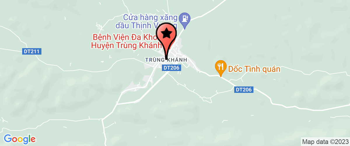 Bản đồ đến Huyện uỷ Trùng Khánh
