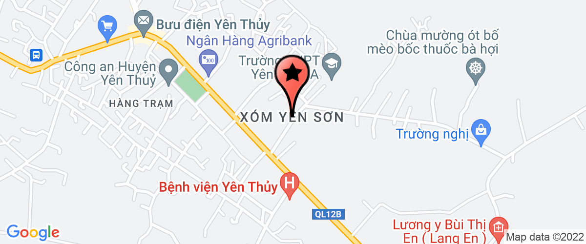 Map go to Yen Lac Secondary School