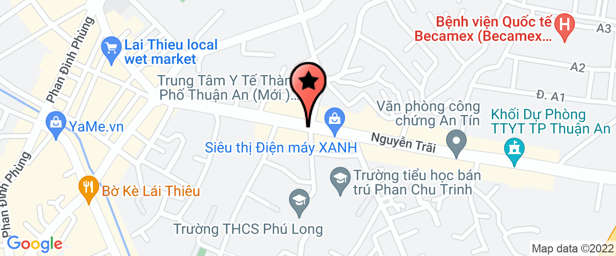 Map go to Suc Khoe Vang. Service Trading Company Limited