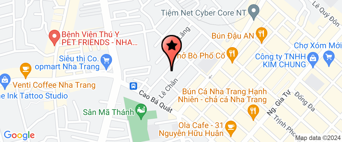 Map go to Nha Mien Trung Clever Development Construction Company Limited