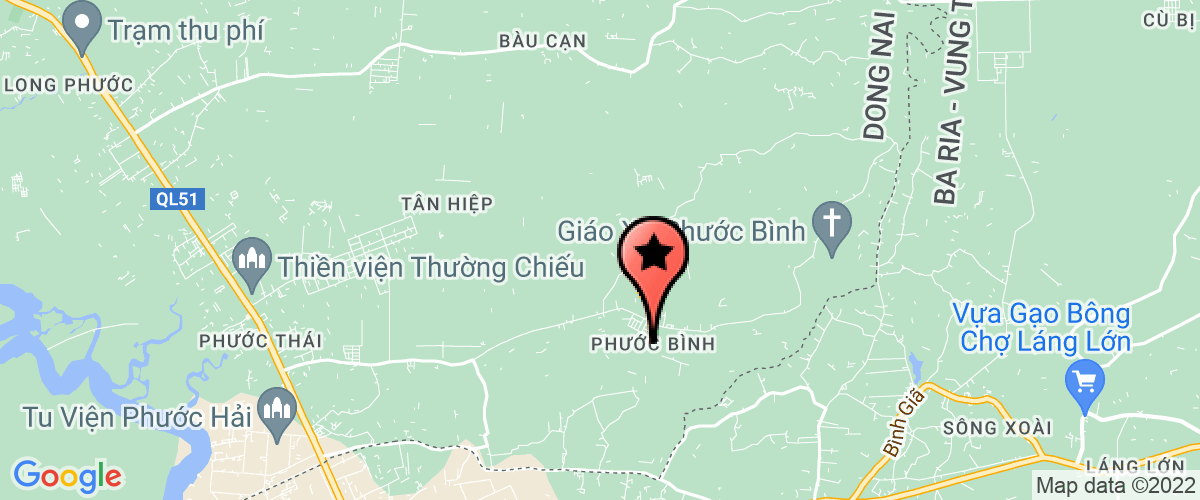 Map go to Minh Thanh Dong Nai Real-Estate Joint Stock Company