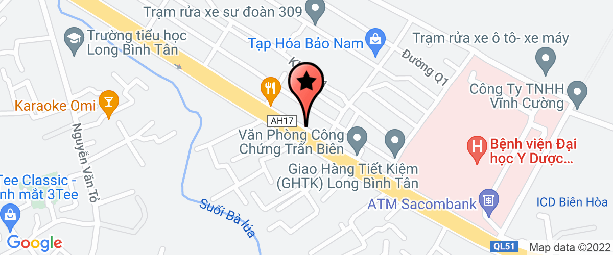 Map go to Thang Phat Industry Construction Company Limited