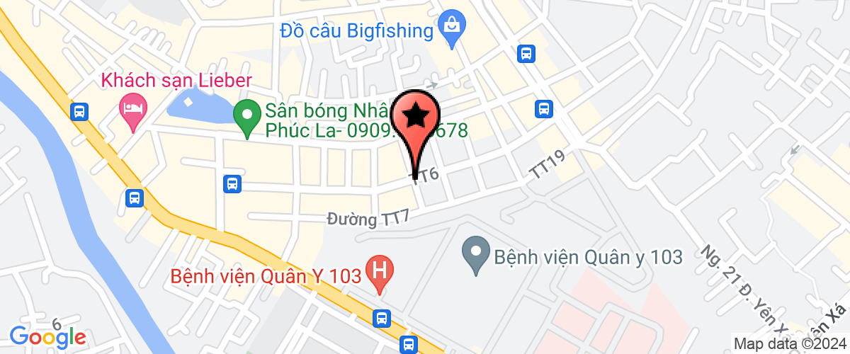 Map go to Bh Investment and Development Joint Stock Company