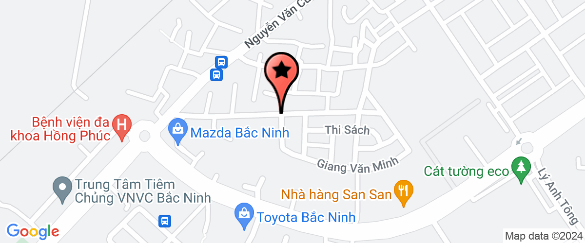 Map go to Bac Ninh Construction And Investment Joint Stock Company