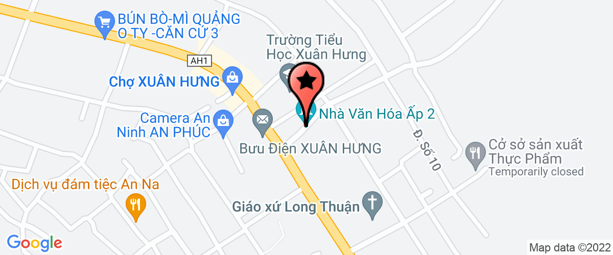 Map go to TMDV VSMT XUaN TaM Co-operative