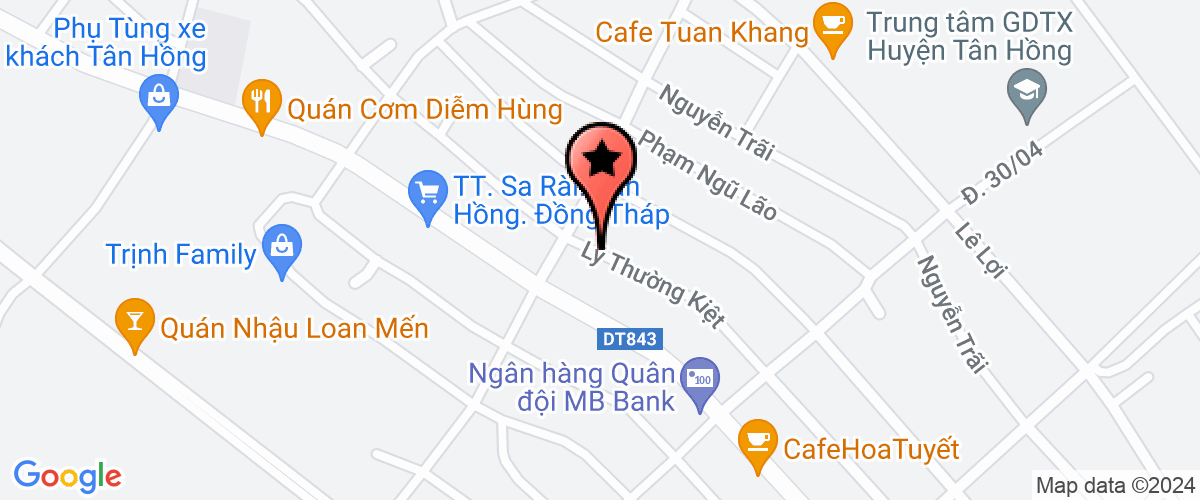 Map go to Hanh Trung Dong Thap Company Limited