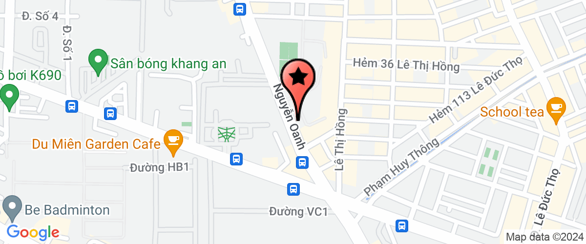 Map go to Branch of   Cong Thanh An - Xuong General Repair Mechanical Service Trading Production Company Limited