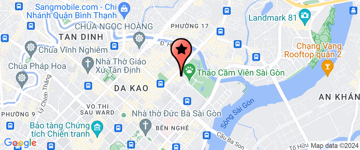 Map go to Tam Tri Luc Training Joint Stock Company