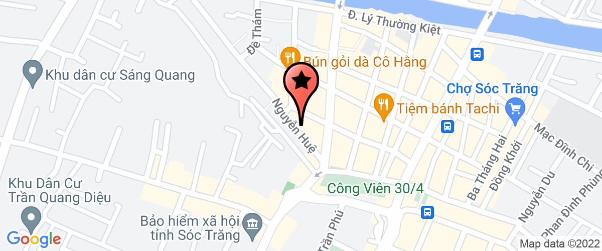 Map go to Chi cuc phat trien nong thon Soc Trang Province