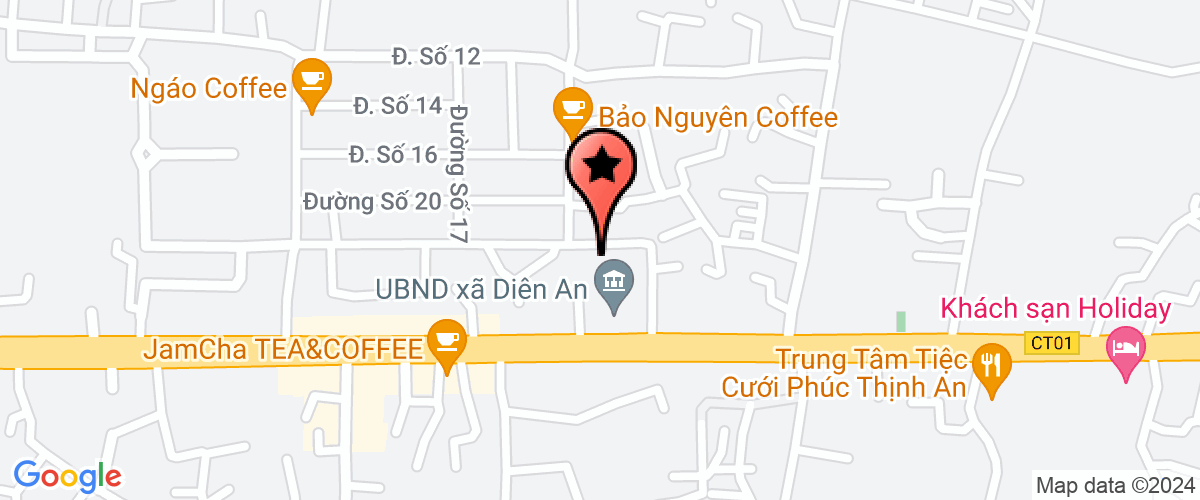 Map go to Thien Thanh Seafood Company Limited