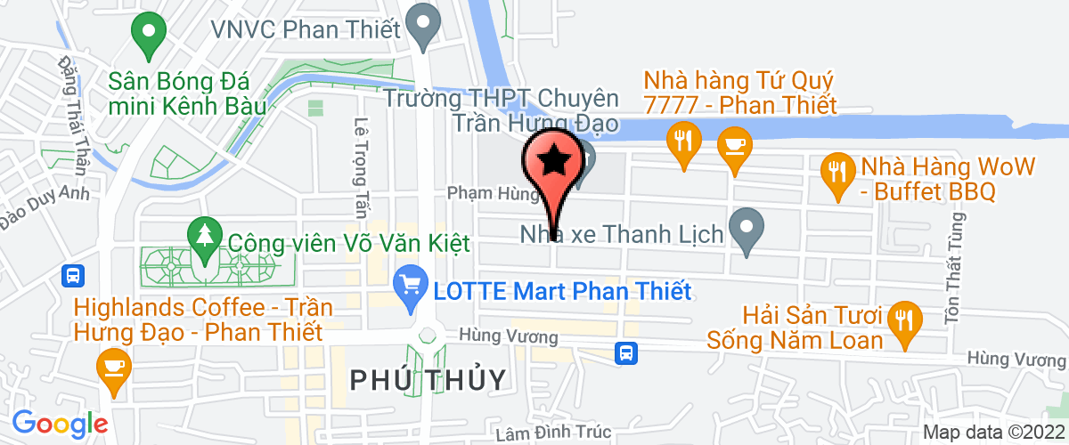 Map go to Ngoi Nha Phan Thiet Coffee Company Limited