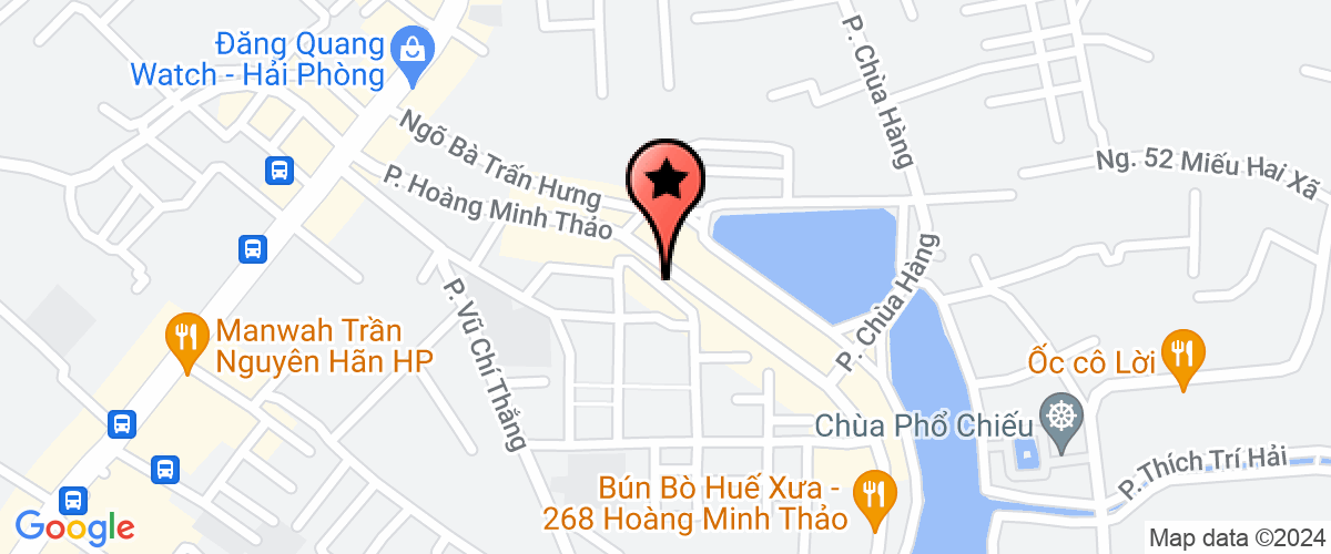 Map go to Nam Viet Hung Trading Investment Joint Stock Company