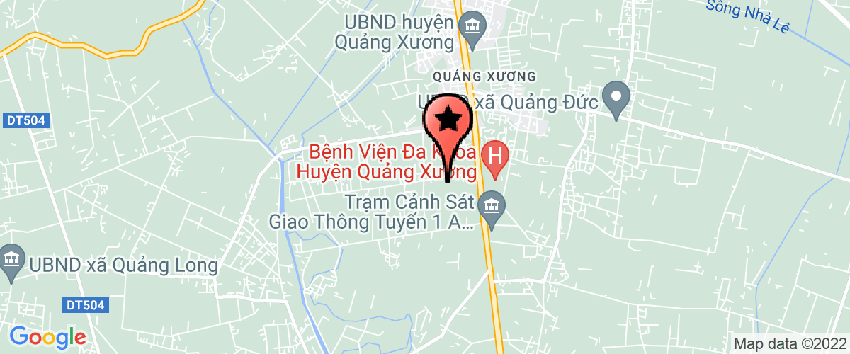 Map go to Truong trung cap nghe Quang Xuong