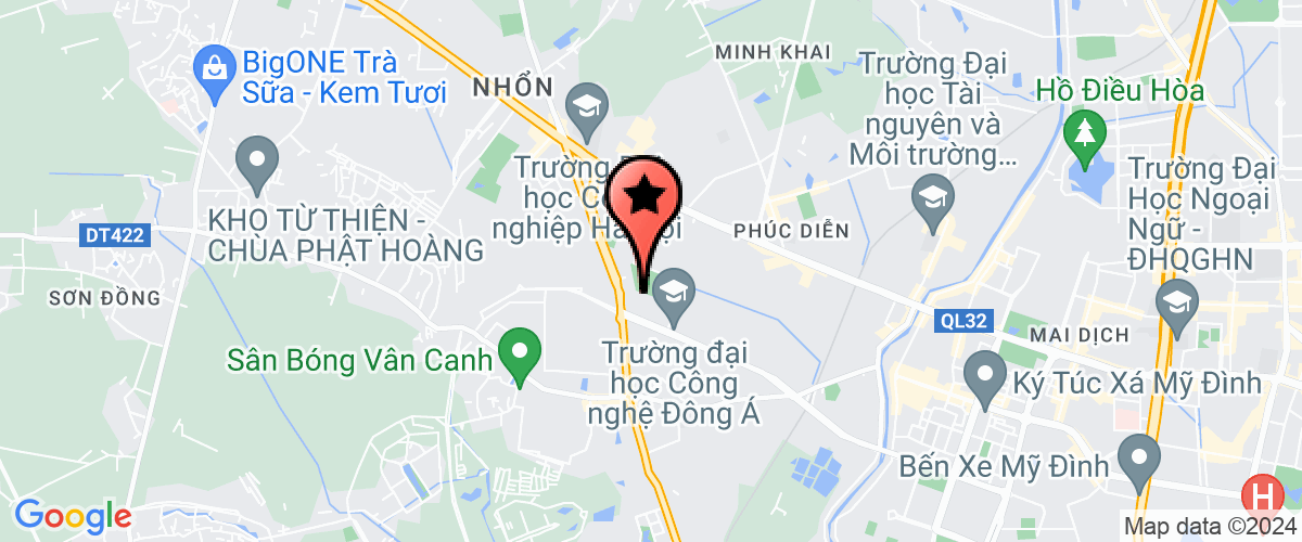 Map go to Phuong Canh Elementary School