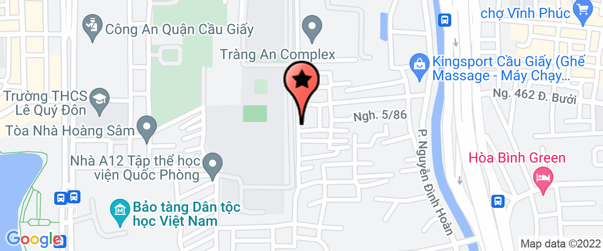 Bản đồ đến Công Ty TNHH Vé Máy Bay Trực Tuyến Lalabay Việt Nam
