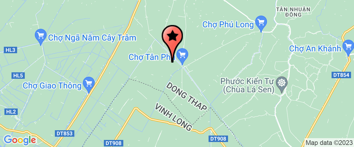 Map go to Ngoc Han Chau Thanh Company Limited