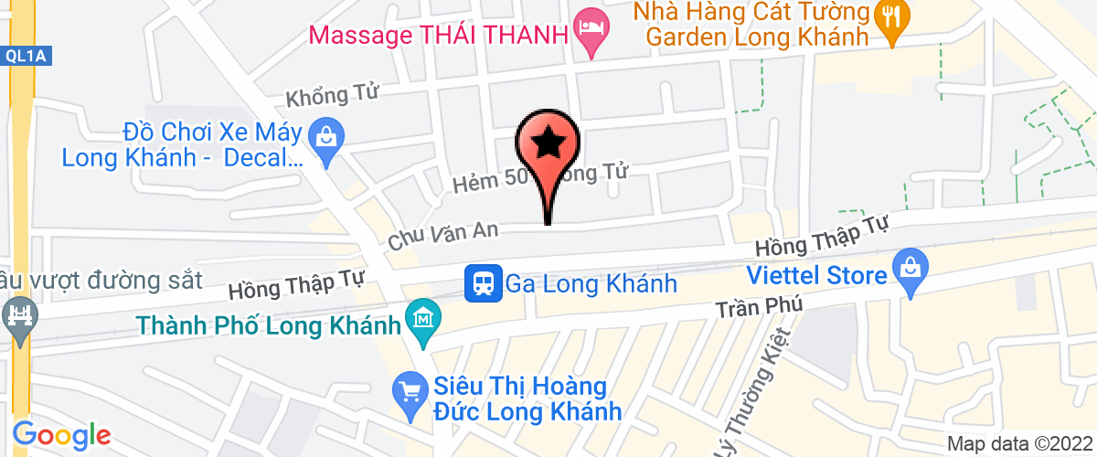 Bản đồ đến Công Ty TNHH Ứng Dụng Công Nghệ Khánh An