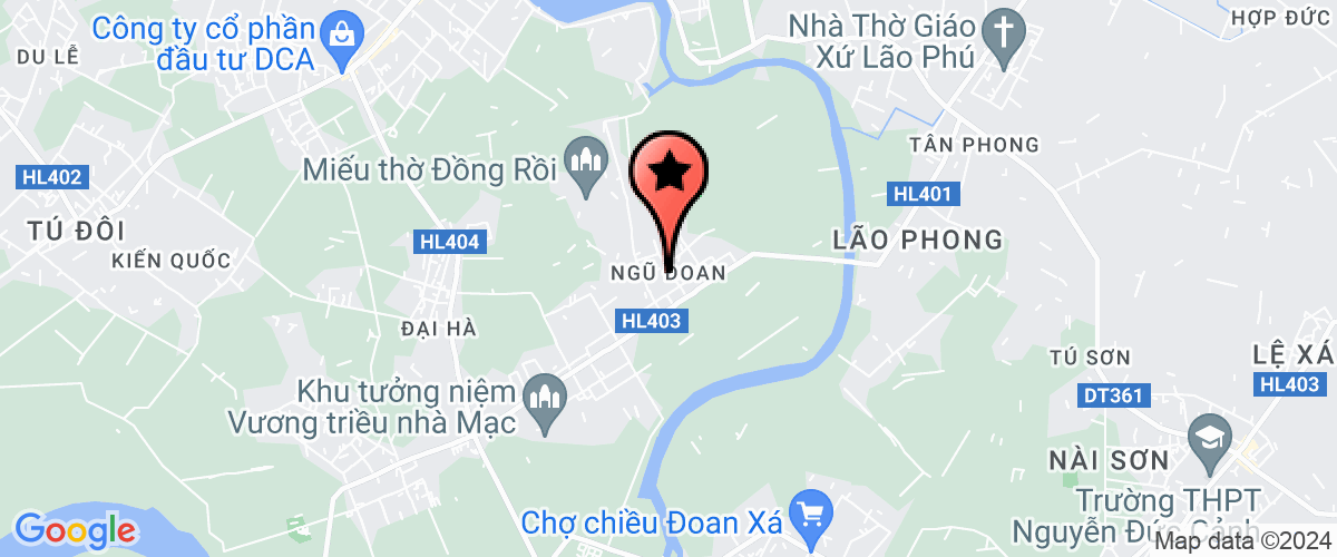 Map go to Duong Thang Garment Company Limited