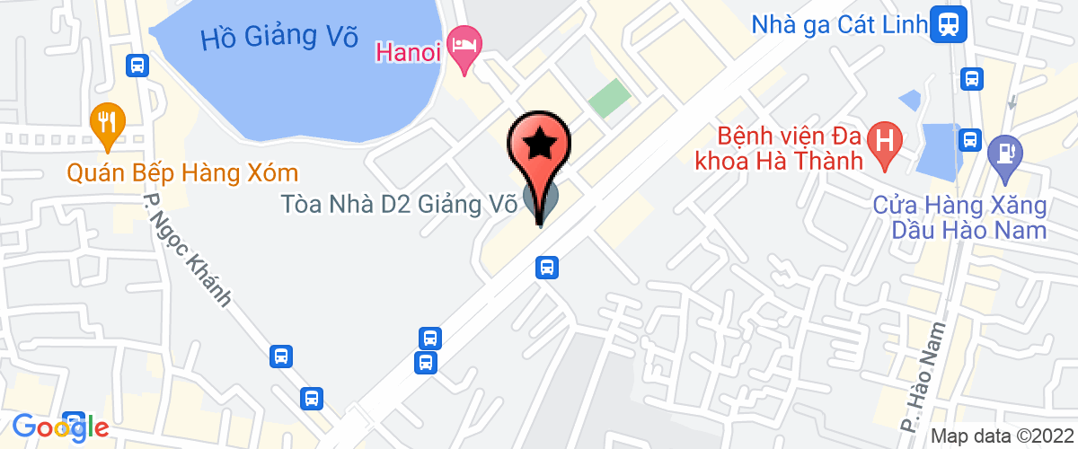 Map go to D2 Giang Vo Building Management Company Limited
