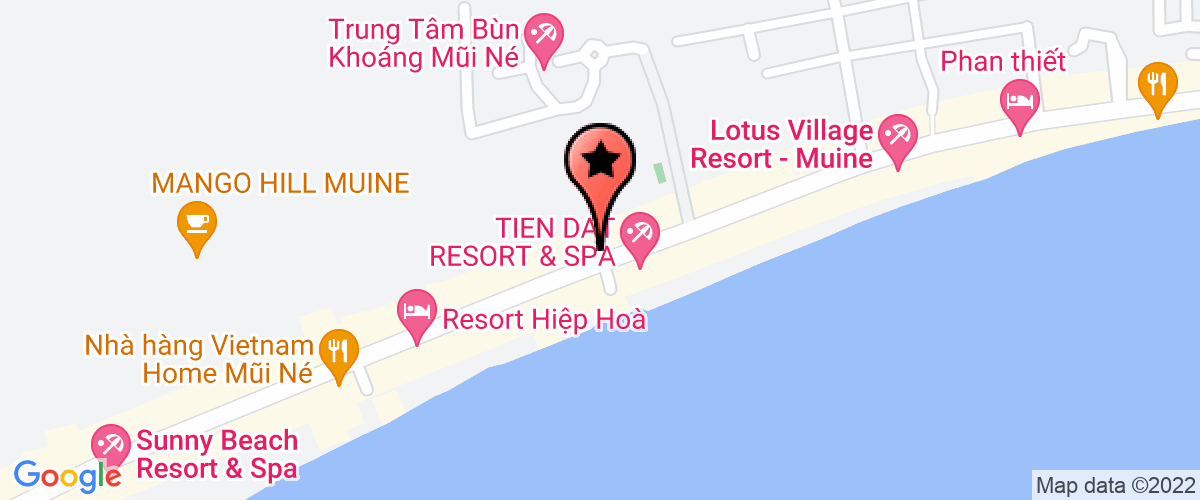 Bản đồ đến Công Ty TNHH Ngôi Nhà Việt Nam - Mũi Né