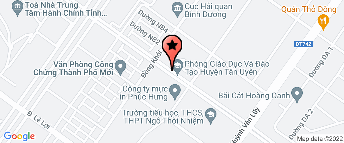 Map go to Thu Nguyen Company Limited