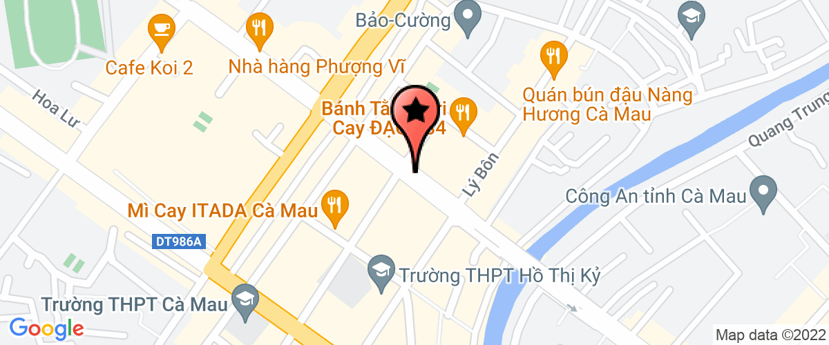 Map go to Minh An Ca Mau Company Limited