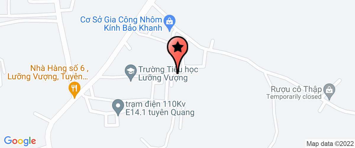 Map go to Binh Ca Company Limited