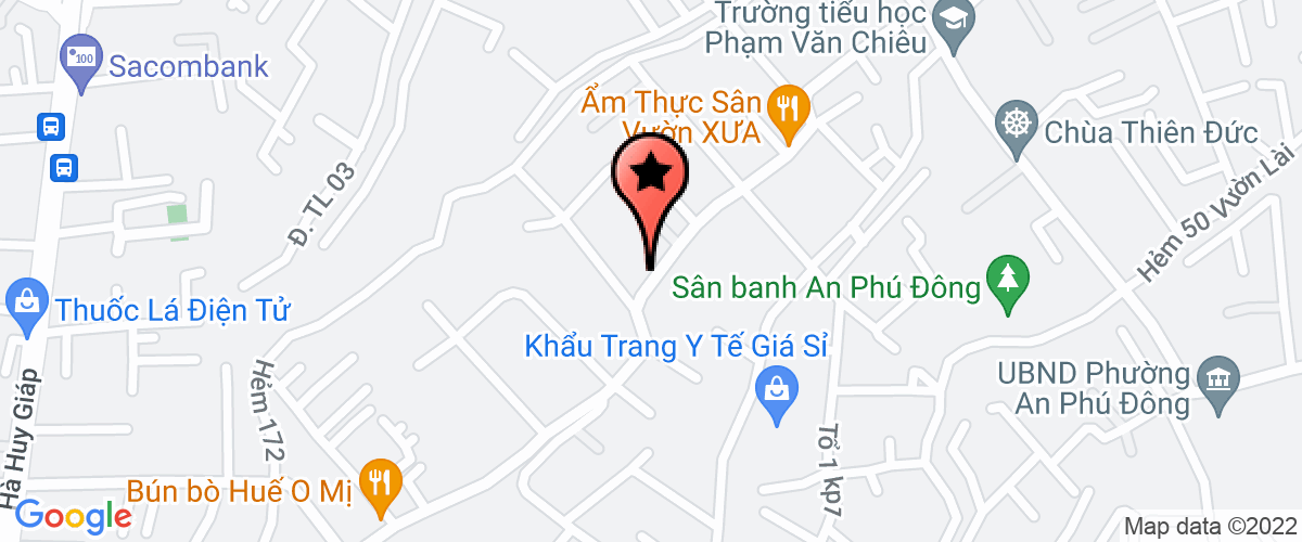 Map go to Khai Co Apparel Service Trading Production Company Limited