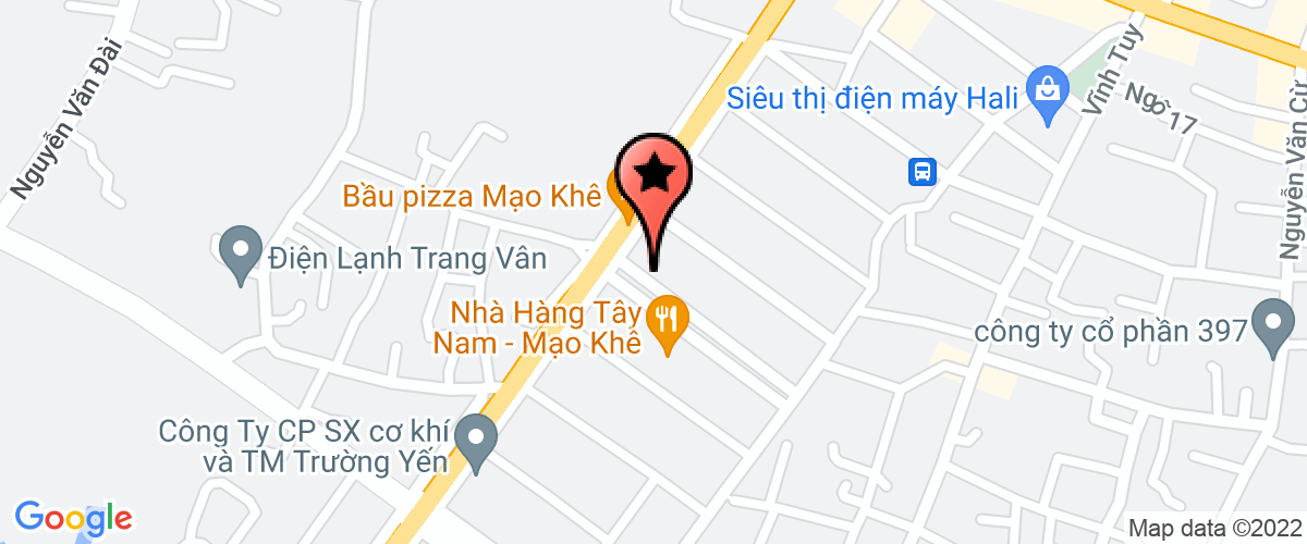 Map go to co phan co dien lanh Duy Liem Company