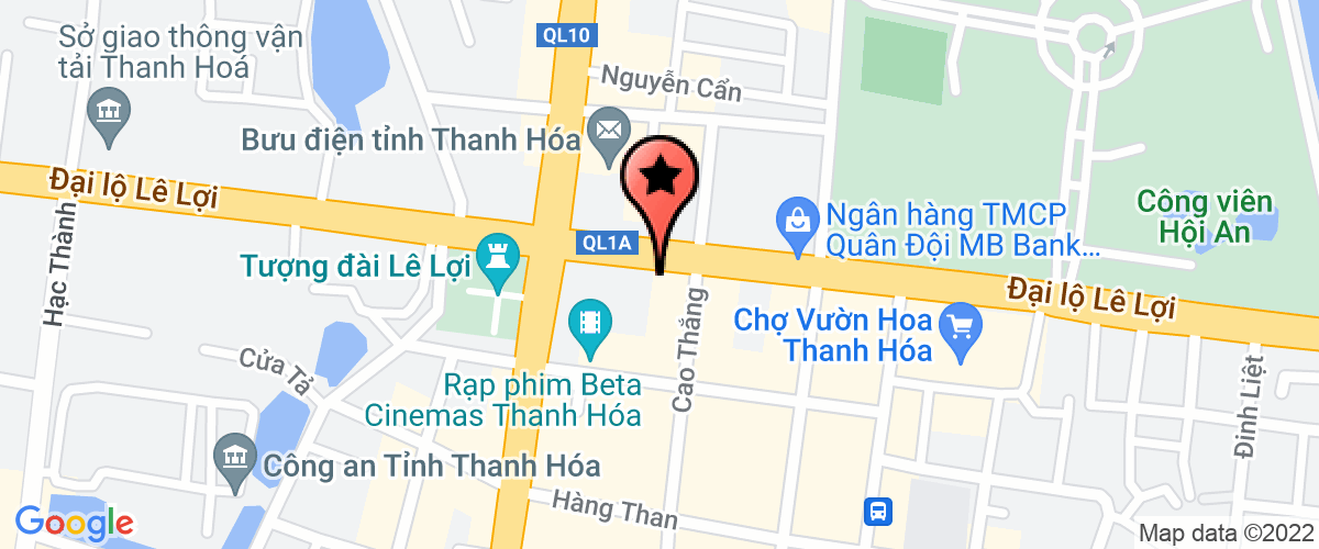 Map go to Thien Tan Trading Joint Stock Company