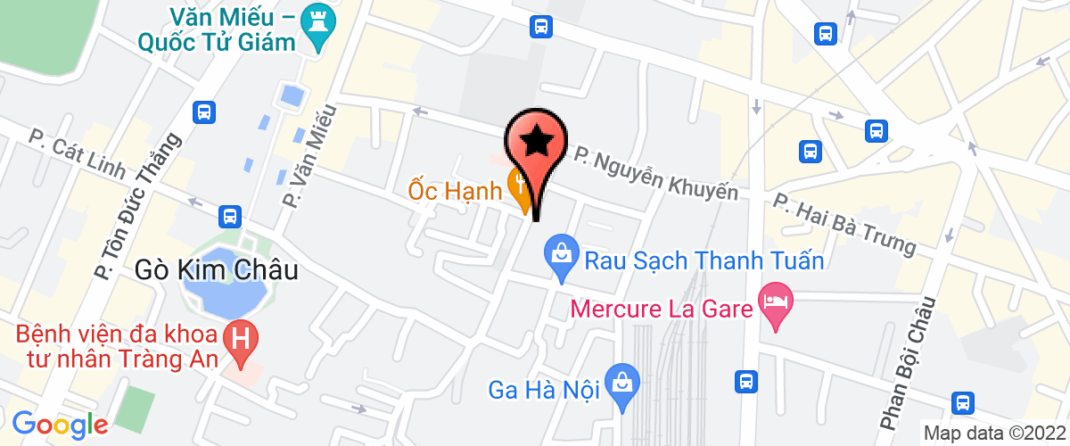 Map go to 179 Viet Nam Investment and Construction Development Joint Stock Company