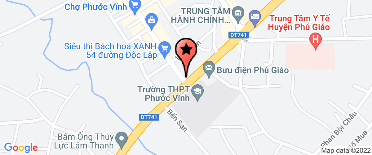 Map go to Hoi Nguoi Mu PHu Giao District