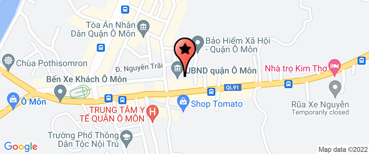 Map go to Phong TB XH Quan O Mon And Labor