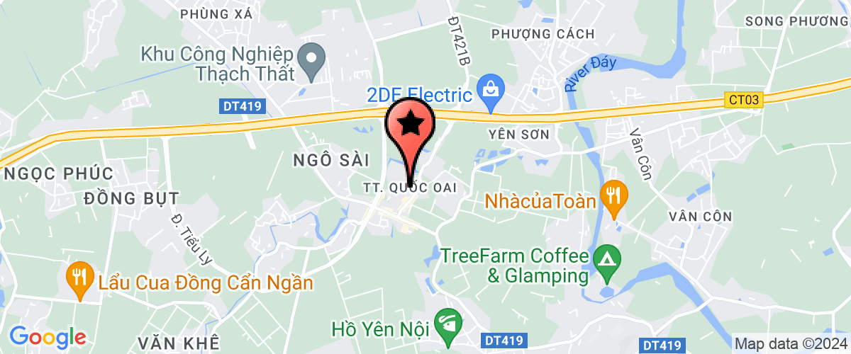 Map go to Ban chap hanh hoi Quoc oai District