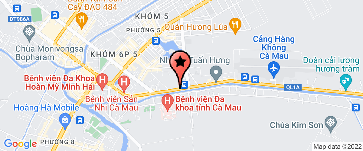 Map go to Thuy Tram Seafood Private Enterprise