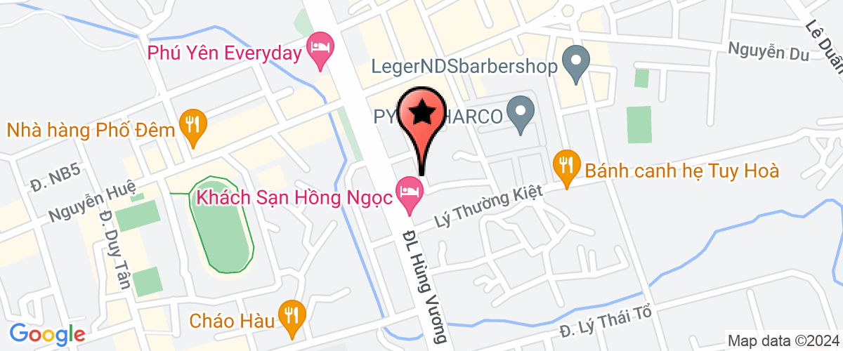 Map go to Vang Bao Loc Tuy Hoa Business Private Enterprise