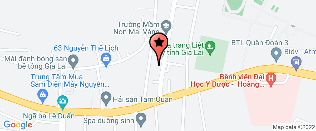 Map go to Ve Si Le Trung Thanh Profession Security Company Limited