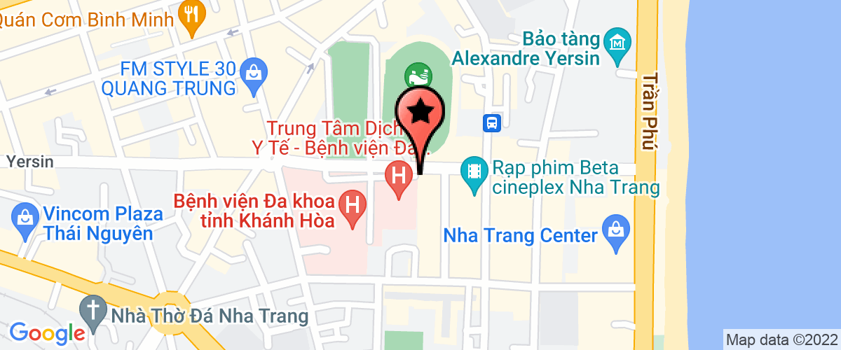 Bản đồ đến Trung tâm Huyết học - Truyền máu tỉnh Khánh Hòa