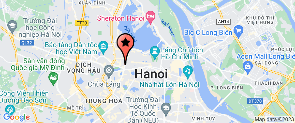 Map go to Branch of   Ha Noi Import Export Human Resources Investment Joint Stock Company